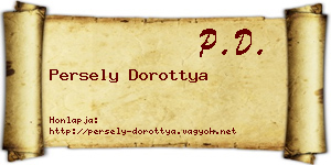 Persely Dorottya névjegykártya